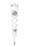 Twister - Small Silver with Clear Crystals