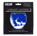 OhDeer Festive Winter Scene Luminaries