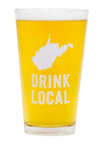 West Virginia Beer Pint Glass
