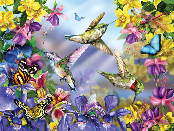 Puzzle - Butterflies & Hummingbirds 300 Pieces - SunsOut - Jules Enchanting Gifts