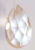Faceted Almond 38mmAQ Lead Free Clear - Crystals - Jules Enchanting Gifts