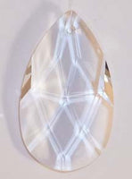 Faceted Almond 50mmAQ Lead Free - Crystals - Jules Enchanting Gifts