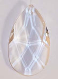 Faceted Almond 38mmAQ Lead Free Clear - Crystals - Jules Enchanting Gifts