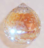 Double Faceted Ball 40mm Aurora Borealis - Crystals - Jules Enchanting Gifts