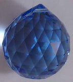 Double Faceted Ball 40mm Sapphire - Crystals - Jules Enchanting Gifts
