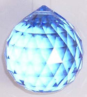 Double Faceted Ball 40mm Sapphire - Crystals - Jules Enchanting Gifts
