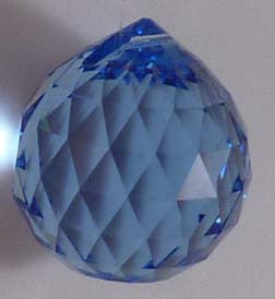 Double Faceted Ball 40mm Sapphire - Crystals - Jules Enchanting Gifts