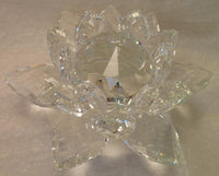 Large Crystal Lotus with 50mm Crystal Ball