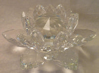 Large Crystal Lotus with 50mm Crystal Ball