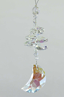 Crystal Cluster with 28mm AB Moon - Oh My Gosh Josh - Jules Enchanting Gifts