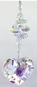 Crystal Cluster with 45mm AB Heart - Oh My Gosh Josh - Jules Enchanting Gifts