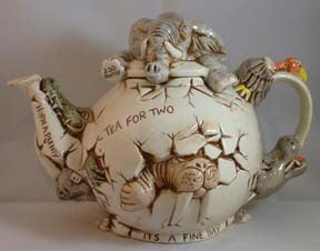 Crackin' Brew Teapot - Harmony Kingdom - Jules Enchanting Gifts