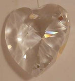Faceted Heart Clear 28mm - Crystals - Jules Enchanting Gifts