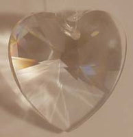 Faceted Heart Clear 28mm - Crystals - Jules Enchanting Gifts