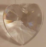 Faceted Heart Clear 28mm - Crystals - Jules Enchanting Gifts