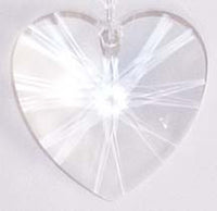 Faceted Heart Clear 28mm - Crystals - Jules Enchanting Gifts