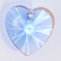 Faceted Heart 28mm Sapphire - Crystals - Jules Enchanting Gifts