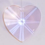 Faceted Heart 28mm Rosaline - Crystals - Jules Enchanting Gifts