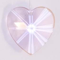 Faceted Heart 40mm Rosaline - Crystals - Jules Enchanting Gifts
