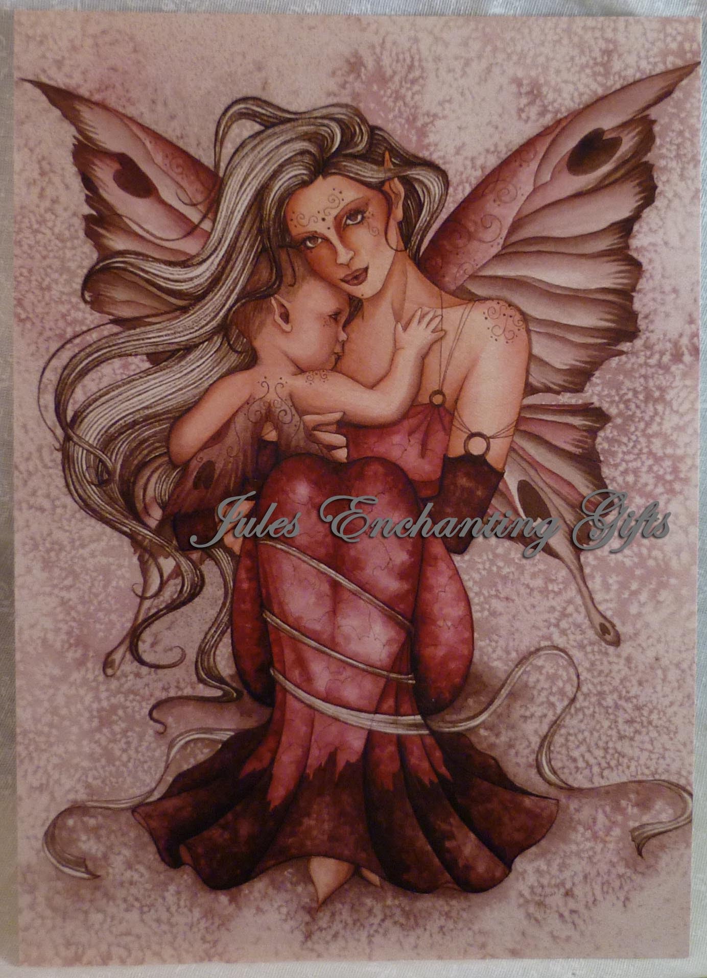 The Horse Chestnut Fairy 額装アート Innocence - 5 x 7 Fairy Art Print – Jules Enchanting Gifts