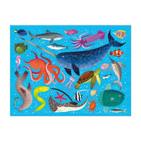 Ocean Life Puzzle to Go with Drawstring Bag
