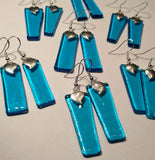 Happy Hearts Upcycled Glass Earrings