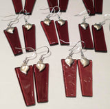 Happy Hearts Upcycled Glass Earrings