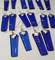 Happy Hearts Upcycled Glass Earrings