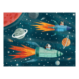 Outer Space Puzzle to Go with Drawstring Bag