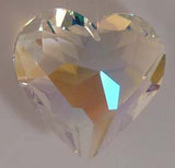 Faceted Puffy Heart 50mm - Aurora Borialis - Crystals - Jules Enchanting Gifts