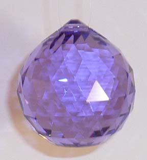 Double Faceted Ball 40mm Violet - Crystals - Jules Enchanting Gifts