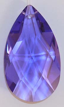 Faceted Almond 50mm Violet - Crystals - Jules Enchanting Gifts