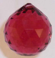 Double Faceted Ball 30mm Bordeaux - Crystals - Jules Enchanting Gifts