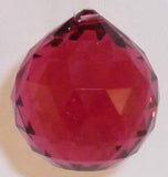 Double Faceted Ball 30mm Bordeaux - Crystals - Jules Enchanting Gifts