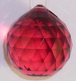Double Faceted Ball 30mm Bordeaux - Crystals - Jules Enchanting Gifts