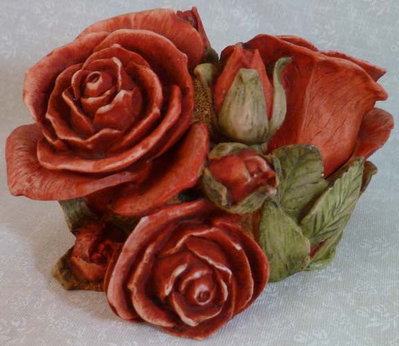 Double Red Rose - Harmony Kingdom - Jules Enchanting Gifts