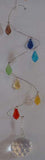 Spiral Mobile Chakra Raindrops - 7 to 9 inches long - Oh My Gosh Josh - Jules Enchanting Gifts