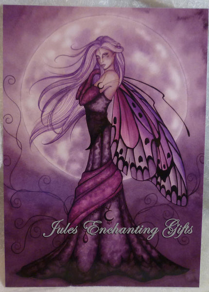 Silver Moon - 5 x 7 Fairy Art Print - Munro Gifts - Jules Enchanting Gifts