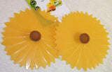 Sunflower Drink Cover 4" Set of 2 - Charles Viancin - Jules Enchanting Gifts