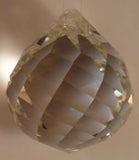 Faceted Ball Swirl 20mm Clear - Crystals - Jules Enchanting Gifts