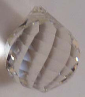 Faceted Ball Swirl 20mm Clear - Crystals - Jules Enchanting Gifts