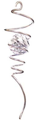 Spiral Tail - Silver Crystal - IronStop - Jules Enchanting Gifts