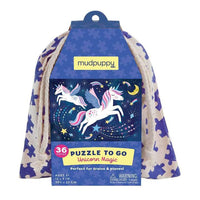 Unicorn Magic Puzzle to Go with Drawstring Bag
