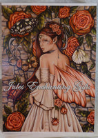 Vintage Rose - 5 x 7 Fairy Art Print - Munro Gifts - Jules Enchanting Gifts
