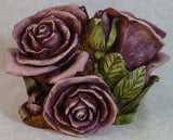 Double Violet Rose - Harmony Kingdom - Jules Enchanting Gifts