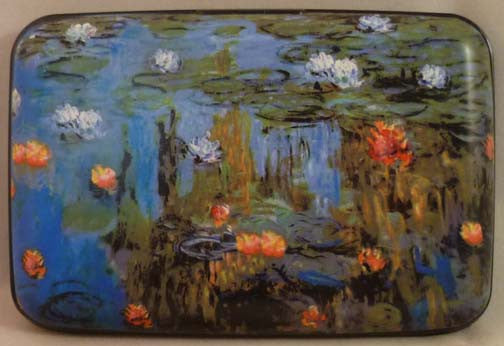 Wallet Fine Art #2 - Water Lilies - Fig Design - Jules Enchanting Gifts